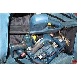 RYOBI 18V TOOL KIT WITH 2 BATTERIES, CHARGER AND