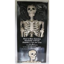 5FT HALLOWEEN SKELETON NEW IN BOX