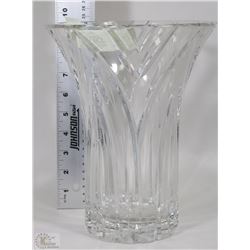 LARGE HEAVY CRYSTAL VASE