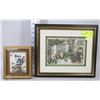Image 1 : 2 FRAMED PAPER TOLE PICTURES BY ANTON PIECK &