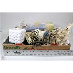 LARGE FLAT W/NEW CANDLES & CANDLE