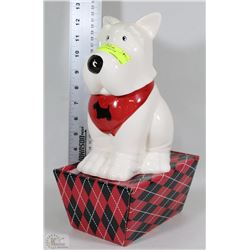 SCOTTY DOG COOKIE JAR