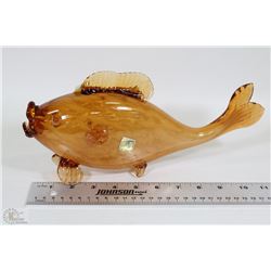LARGE ART GLASS FISH