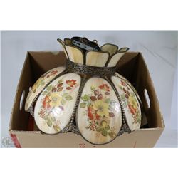 1960'S HANGING LAMP TIFFANY STYLE