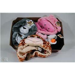 BOX W/FOUR NEW CHILDREN'S ANIMAL