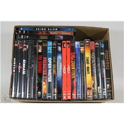BOX W/OVER 20 HORROR DVD MOVIES
