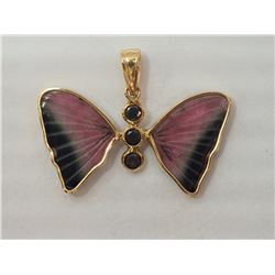 #2-14K YELLOW GOLD WATERMELON TOURMALINE