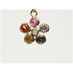 #6-14K YELLOW GOLD FANCY COLOR SAPPHIRE