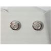 Image 1 : #12-STERLING SILVER DIAMOND EARRINGS