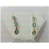 Image 1 : #19-14K YELLOW GOLD EMERALD AND