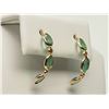 Image 3 : #19-14K YELLOW GOLD EMERALD AND