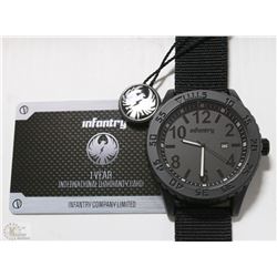 NEW INFANTRY MEN'S BLACK SPORTS WATCH