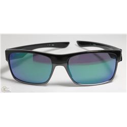 OAKLEY TWOFACE POLISHED BLACK/JADE IRIDIUM LENS