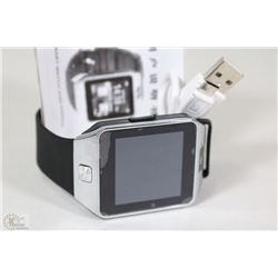 NEW BLACK AND S/S BLUETOOTH SMARTWATCH WITH CAMERA