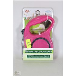 NEW RECTRACTABLE 11.5FT PINK PET LEASH