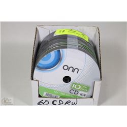 BULK PACK 60 CDRW MEDIA DISKS