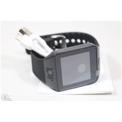 NEW BLACK BLUETOOTH SMARTWATCH WITH CAMERA