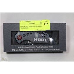 HART KNIFE (LIFETIME WARRANTY)
