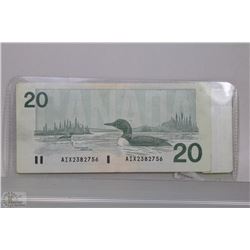 1991 CANADA 20 DOLLAR REPLACEMENT NOTE