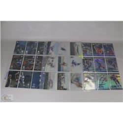 3 SHEETS OF  HOCKEY CARDS INCL WAYNE GRETZKY