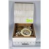 Image 1 : IVORY BONE BOX WITH 10 PCS OF FASHION JEWELLERY