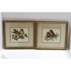 SET OF 2 BIRDS PICTURES