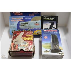 LOT WITH 2 CAR HAIR DRYERS ,1 STARFRIT PEPPERMILL