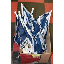 BOX WITH 14 OILERS FLAGS