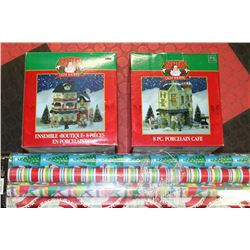 SET OF 2 CHRISTMAS LIGHT UP ORNAMENTS WITH 12