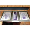 Image 1 : 3PC SHOWHOME FRAMED PICS INCL 2 FLORAL