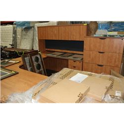 CORNER MATCHING SHOWHOME DESK AND CABINET