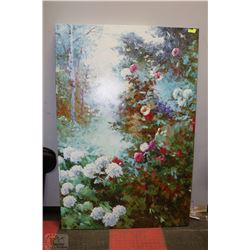 EXTRA LARGE CANVAS FLORAL  PAINTING 72"X48"