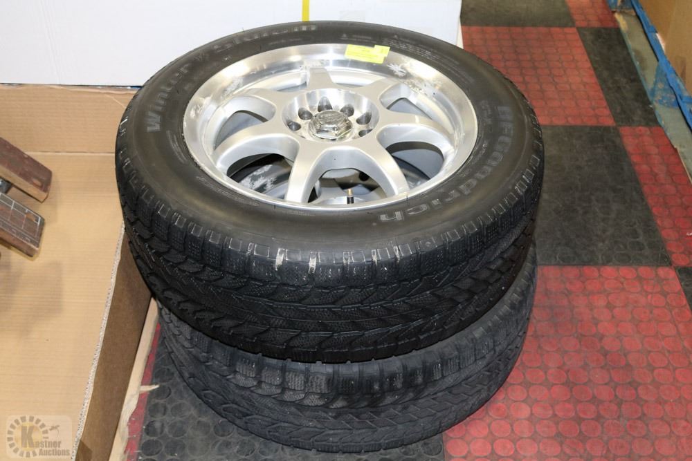 BFGOODRICH WINTER SLALOM TIRES 215/60R16 WITH RIMS
