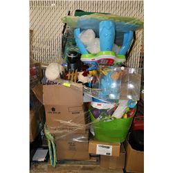 PALLET OF KIDS TOYS AND ASST  RESTAURANT MISC.