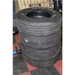 4 GOODYEAR  WRANGLER TIRES 265/70/R17