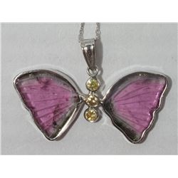 #26-14K WHITE GOLD WATERMELON TOURMALINE