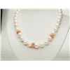 Image 1 : #27-FRESHWATER PEARL AND POLY CORAL