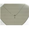 Image 2 : #34-14K WHITE GOLD PINK DIAMOND NECKLACE