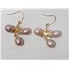 Image 1 : #41-14K WHITE GOLD PEARL EARRINGS