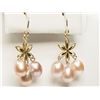 Image 3 : #41-14K WHITE GOLD PEARL EARRINGS