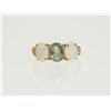 Image 1 : #44-10K YELLOW GOLD ALEXANDRITE & OPAL RING
