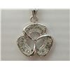 Image 1 : #48-STERLING SILVER DIAMOND PENDANT