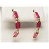 Image 3 : #49-14K YELLOW GOLD RUBY AND