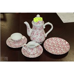 6 PC ENGLISH STAFFORDSHIRE TEA SERVICE SET