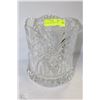Image 1 : CUT GLASS HEAVY BOWL 9" TALL