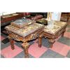 Image 1 : WOOD & GENUINE MARBLE TOP, HIGH END