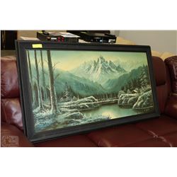 ESTATE OIL ON CANVAS FRAMED PAINTING SIGNED BY