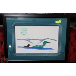 ESTATE FRAME LOON PICTURE 1996