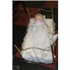 Image 1 : VINTAGE ESTATE DOLL CRADLE WITH DOLL