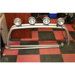 OFFROAD RACK WITH 4 BEAM LIGHTS AND 2 GRAB BARS